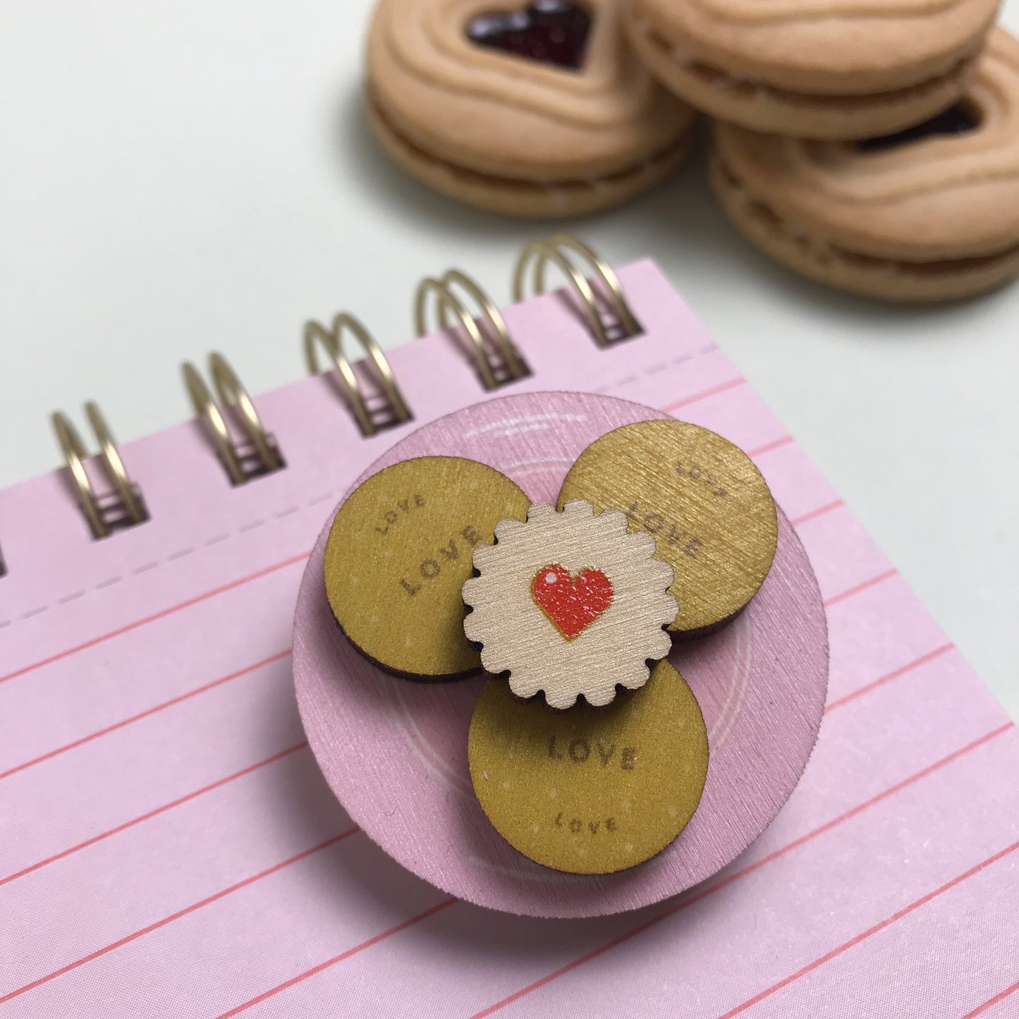 Digestive Biscuit Plate Brooch