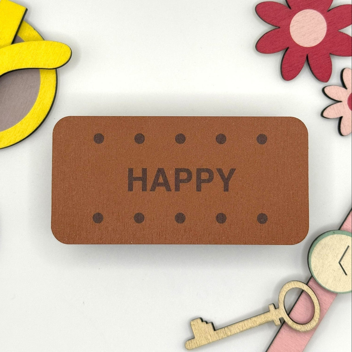 Personalised Wooden Trinket Box - Bourbon Biscuit Shaped