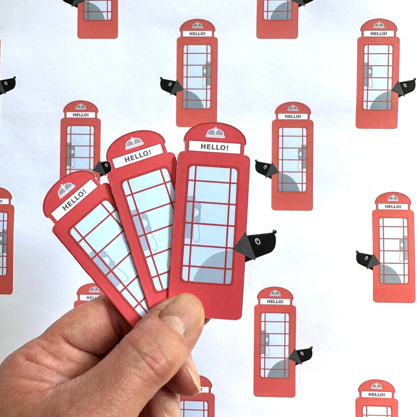 Phone Box Van Wrapping Paper