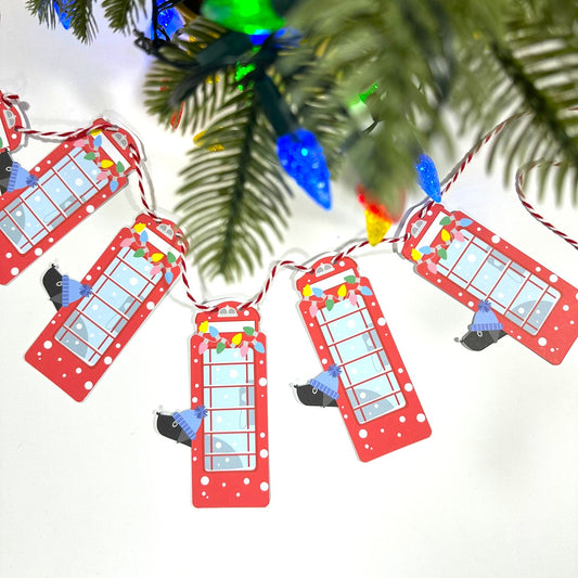 Christmas Red Phone Box - Festive Garlands