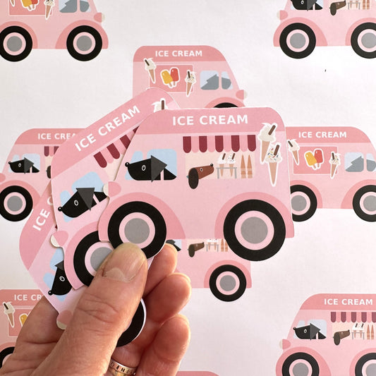 Ice Cream Van Gift Tags Set