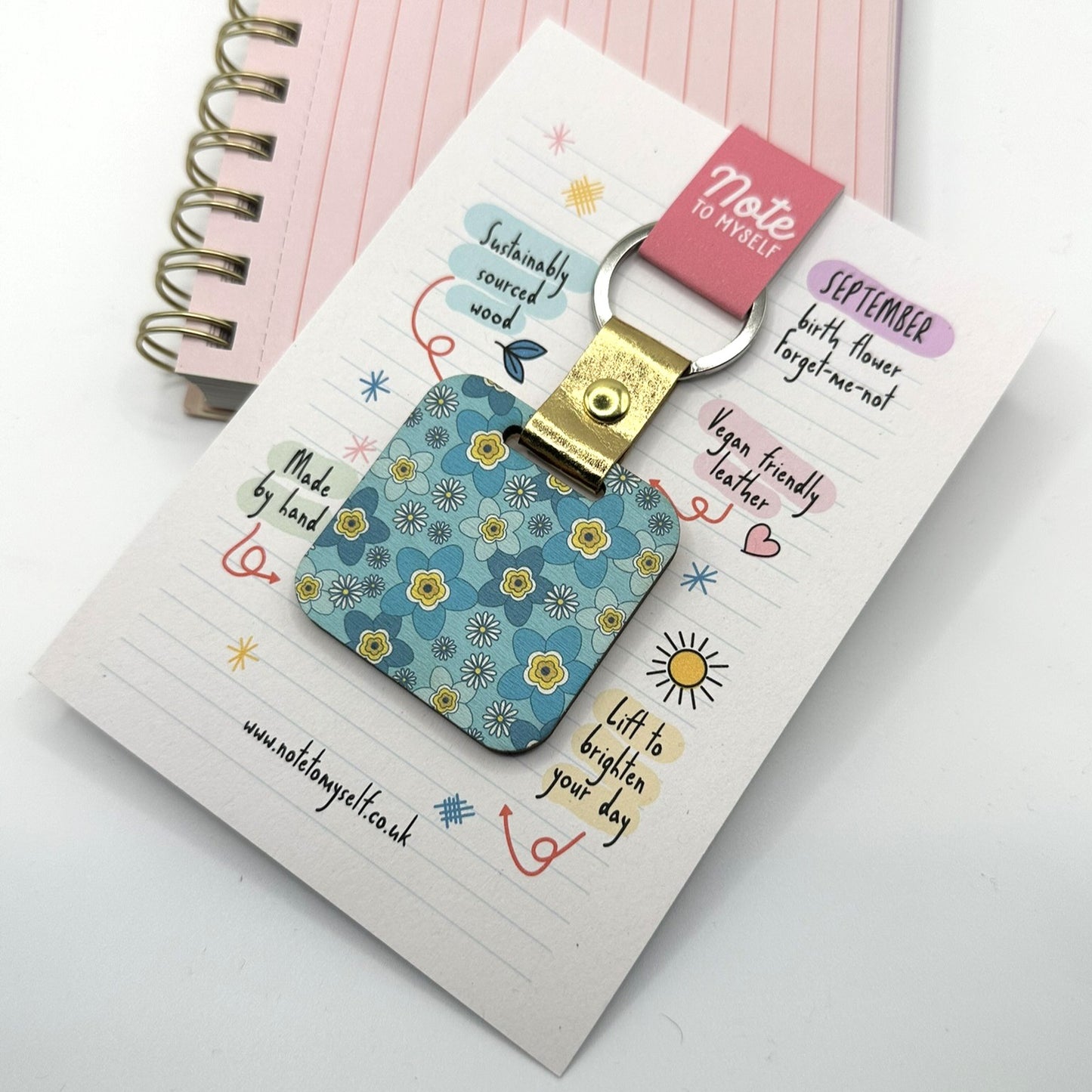 September Birth Flower Keychain