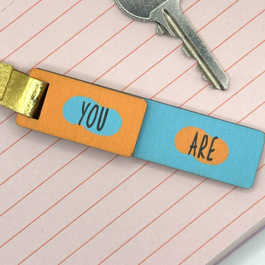 Rainbow Hidden Message Stick Keyring