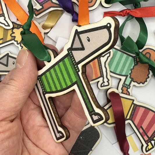 Greyhound/Whippet Hanging Decoration - Gift Tag - Bag Charm