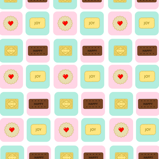 Happy Biscuit Wrapping Paper