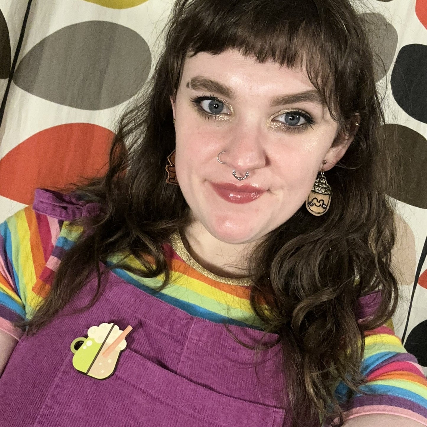 Pumpkin Latte Pin Brooch