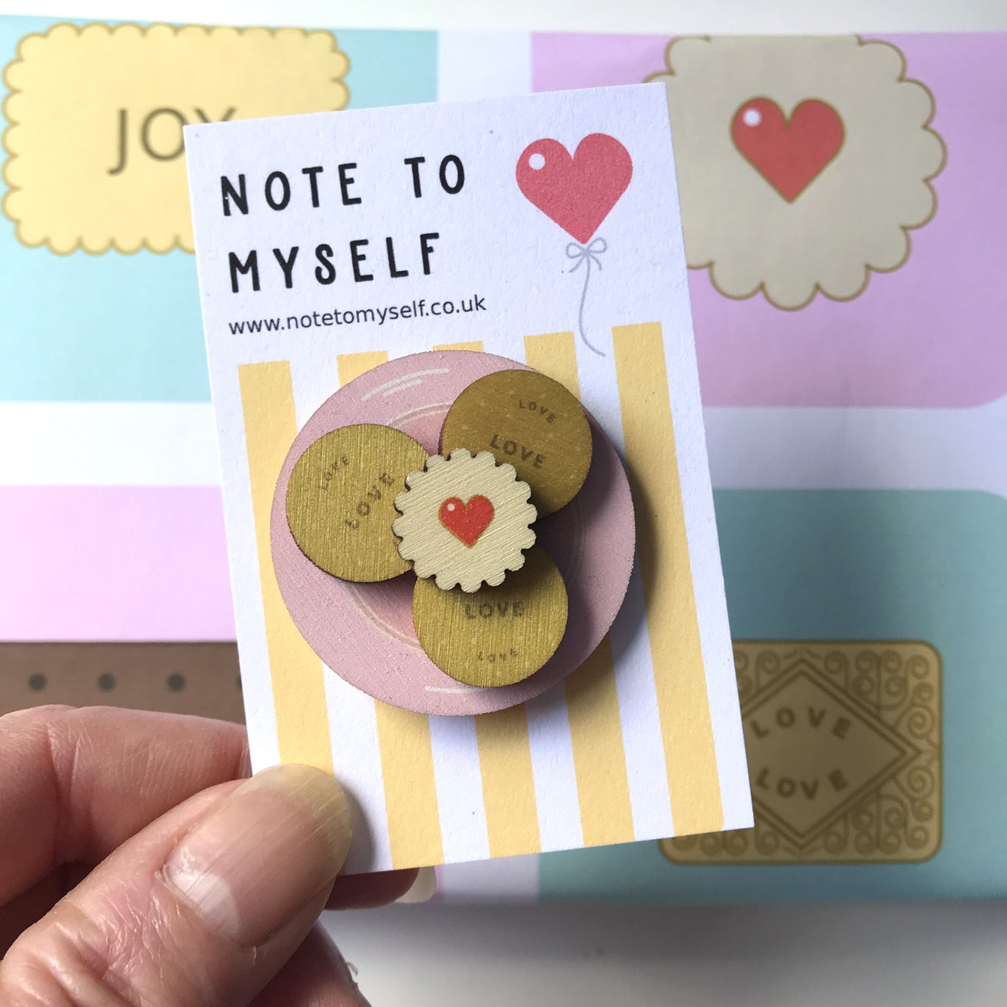 Digestive Biscuit Plate Brooch