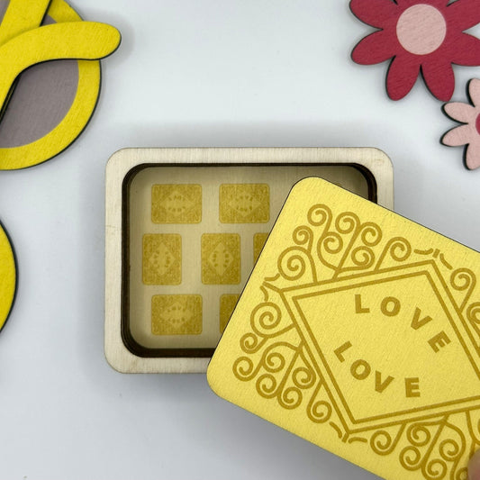 Wooden Trinket Box - Custard Cream Biscuit Shaped