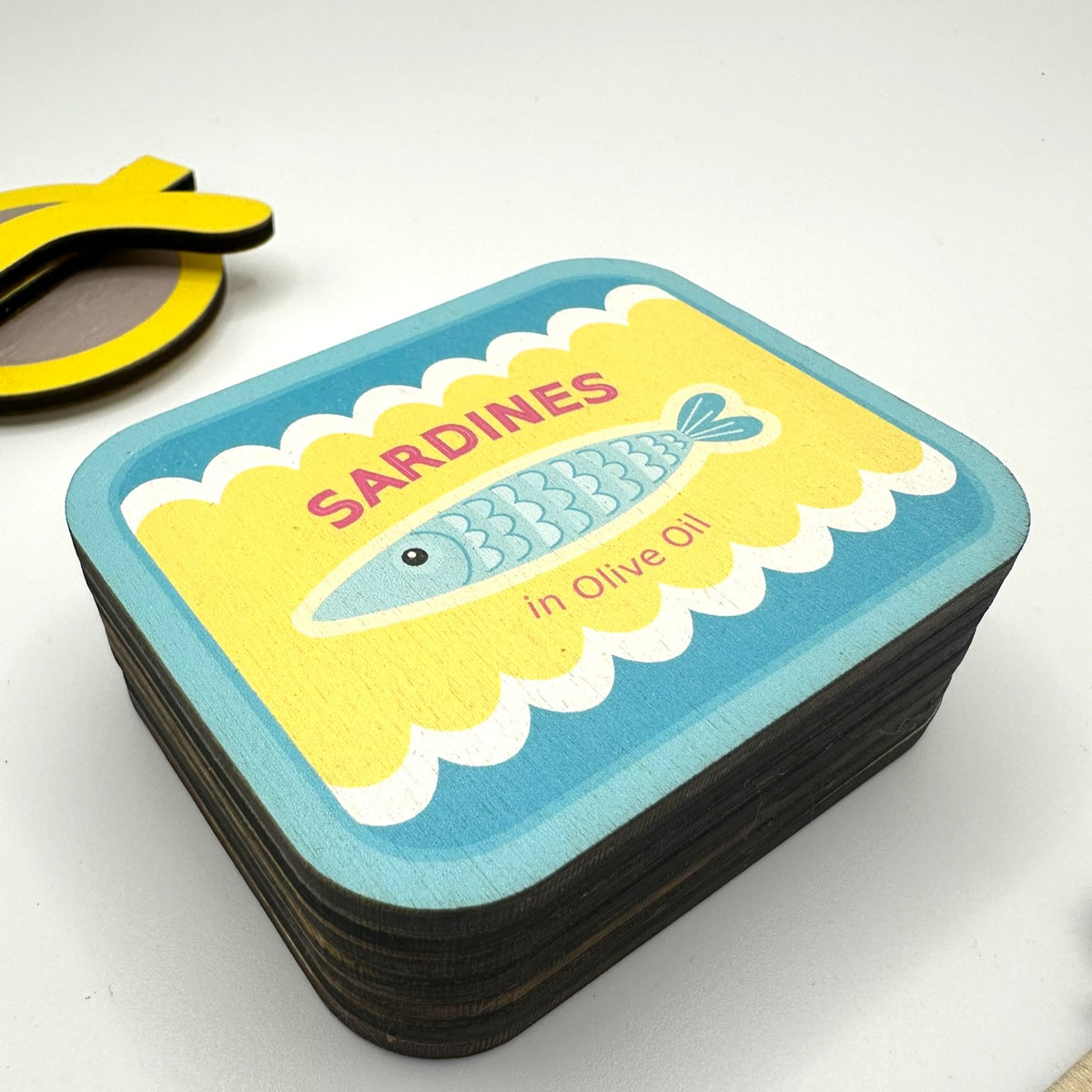 Wooden Trinket Box - Sardine Tin Shaped
