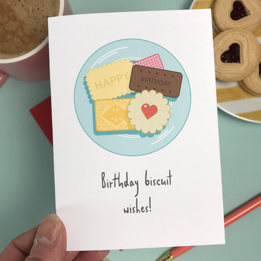 Birthday Biscuit Wishes - Card
