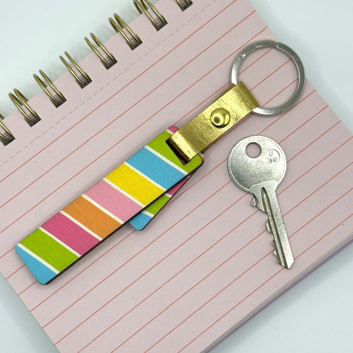 Rainbow Hidden Message Stick Keyring