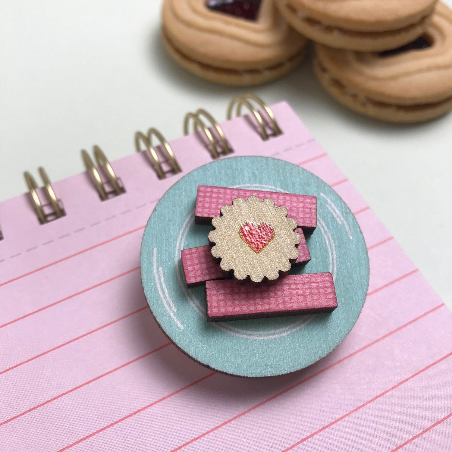 Biscuit Brooches