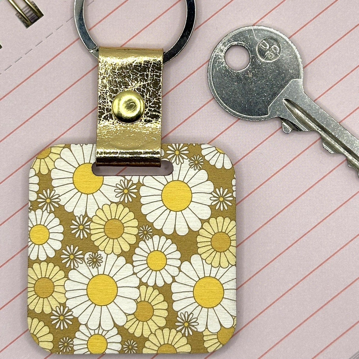 April Birth Flower Keychain