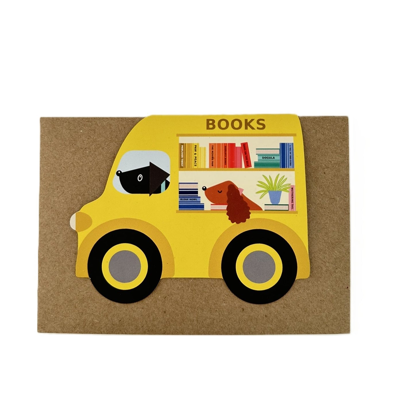 Book Van Shaped Card