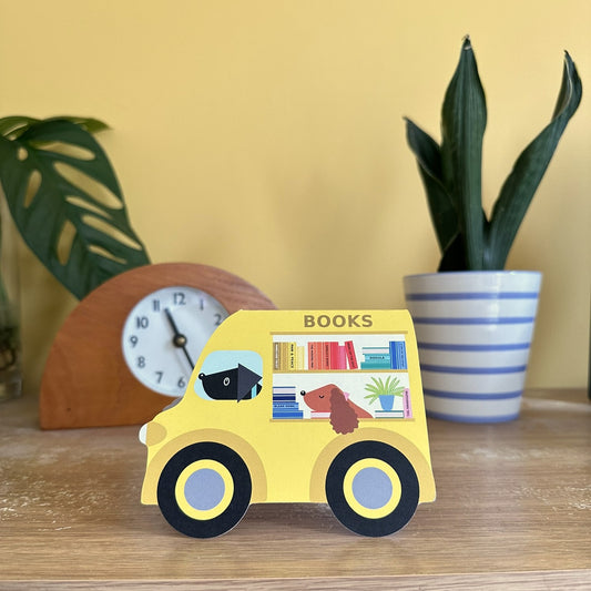 Book Van Shaped Card