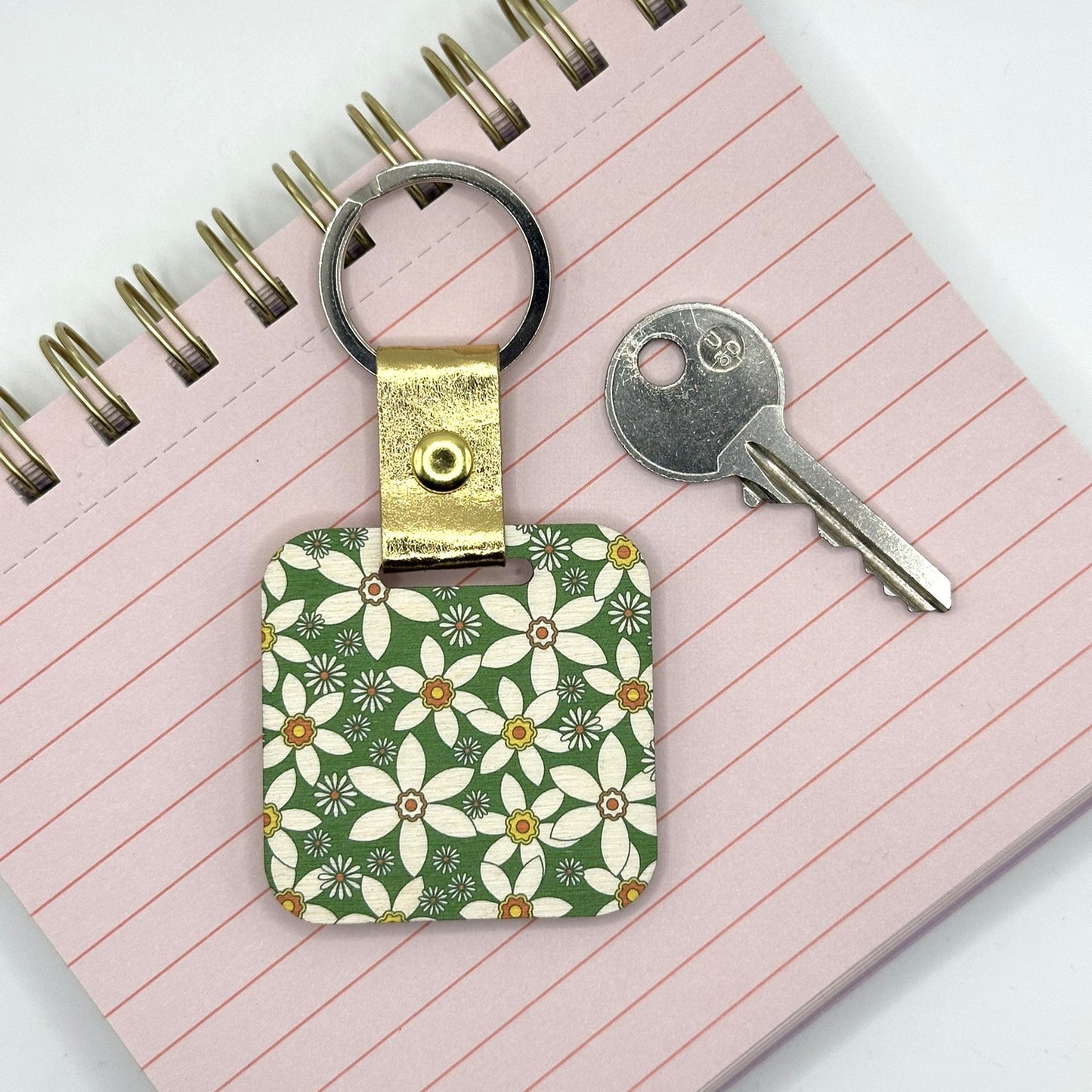 December Birth Flower Keyring