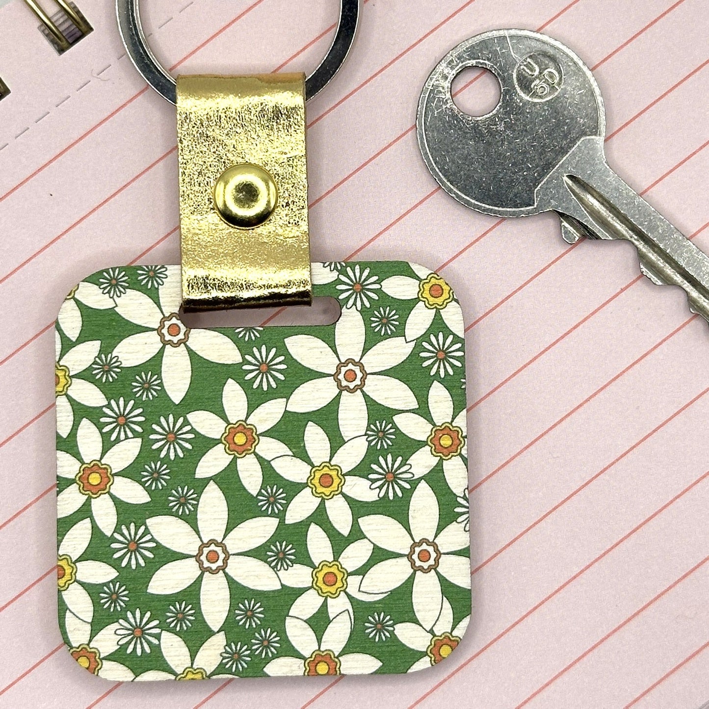 December Birth Flower Keyring