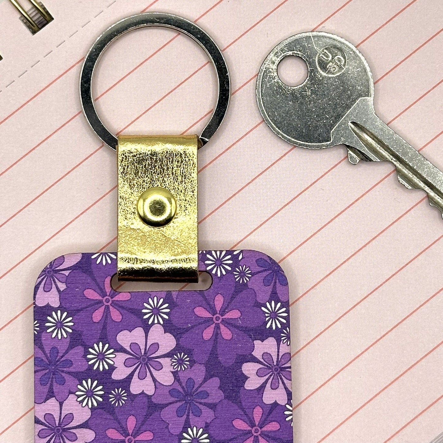 February Birth Flower Keychain