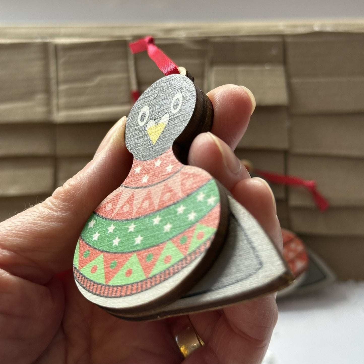 Pigeon Family of Three, Tree Decoration