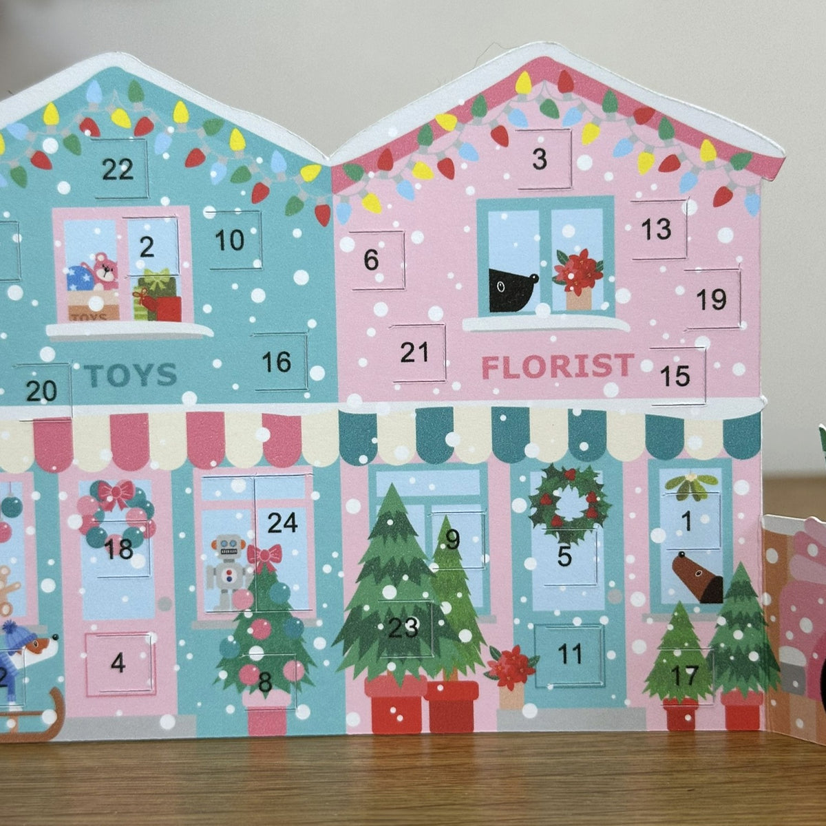 Personalised Festive Street Advent Calendar