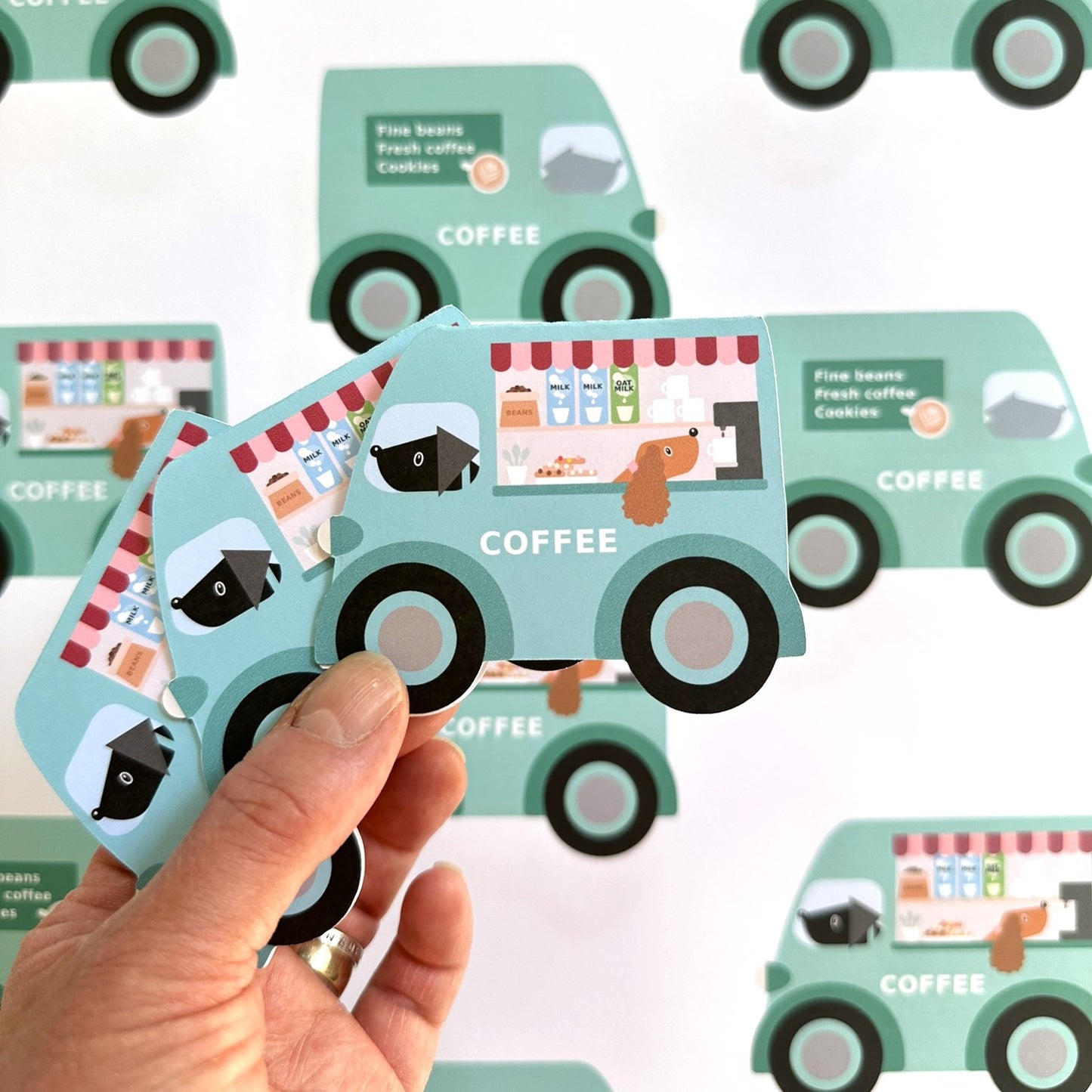 Coffee Van Wrapping Paper