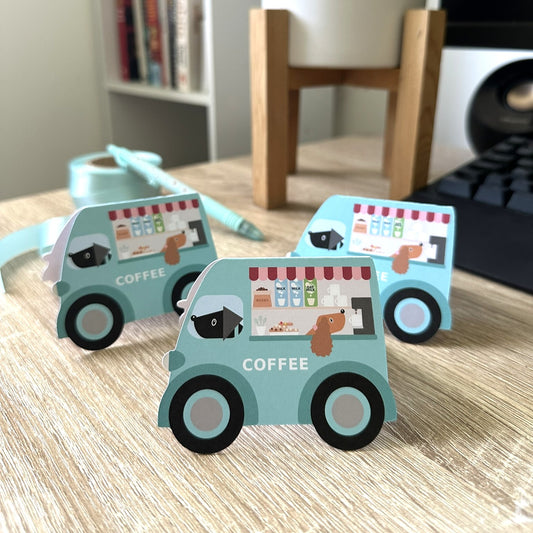 Coffee Van Gift Tags Set