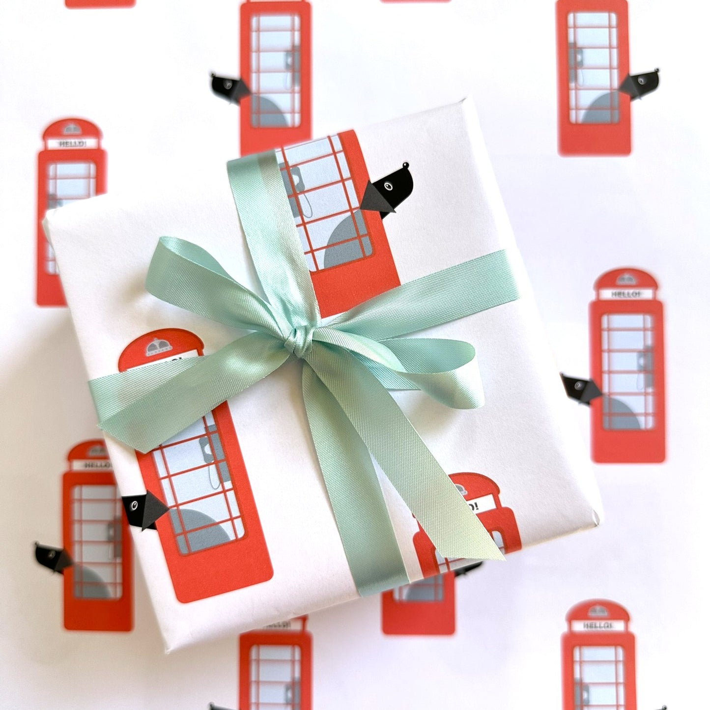 Phone Box Van Wrapping Paper