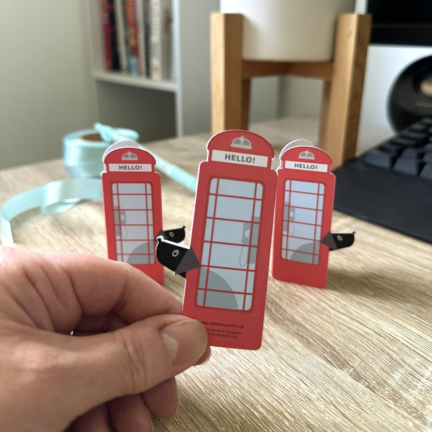 Red Phone Box Gift Tag Set
