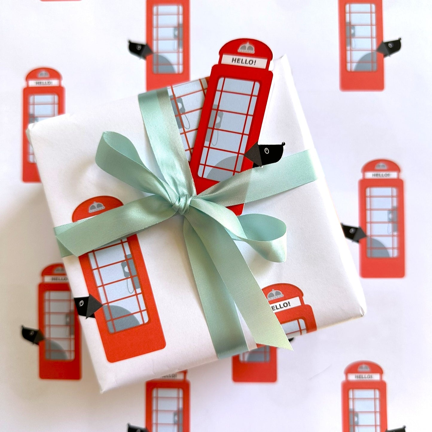 Phone Box Van Wrapping Paper