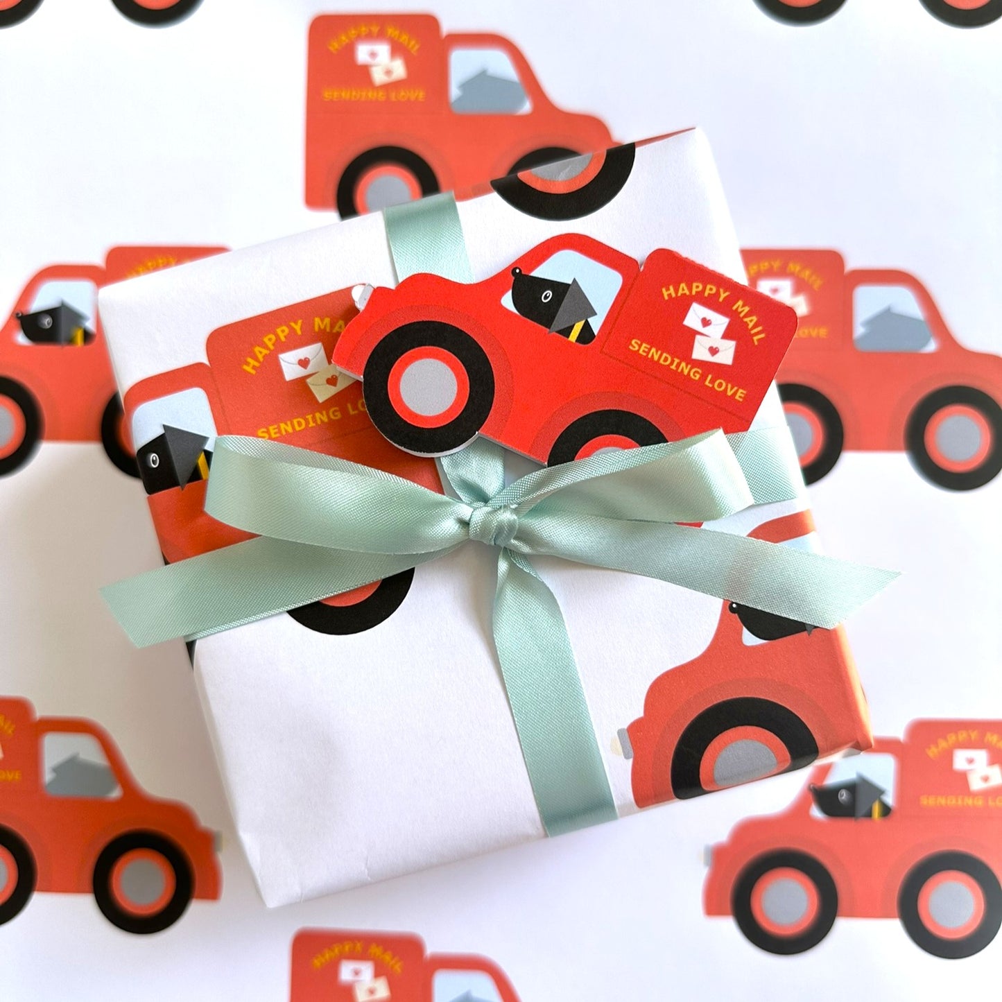 Happy Mail Van Wrapping Paper
