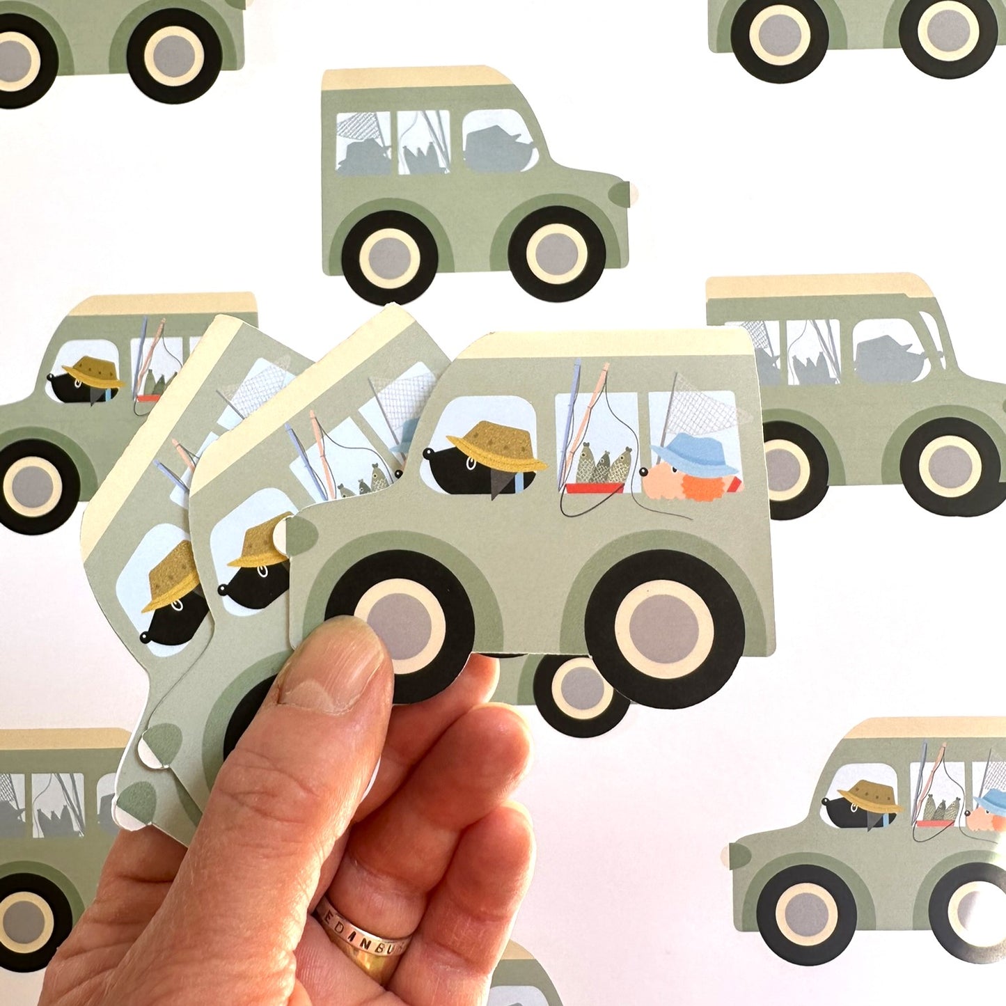 Fishing Trip Gift Paper