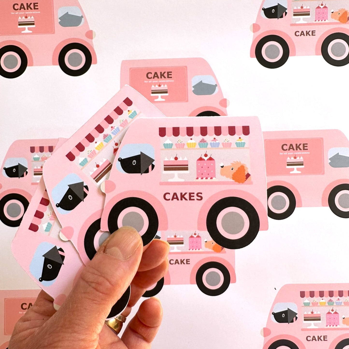 Cake Van Gift Tags Set