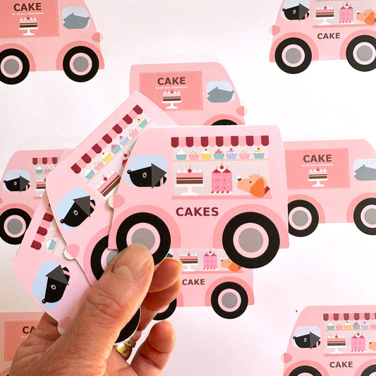 Cake Van Gift Tags Set