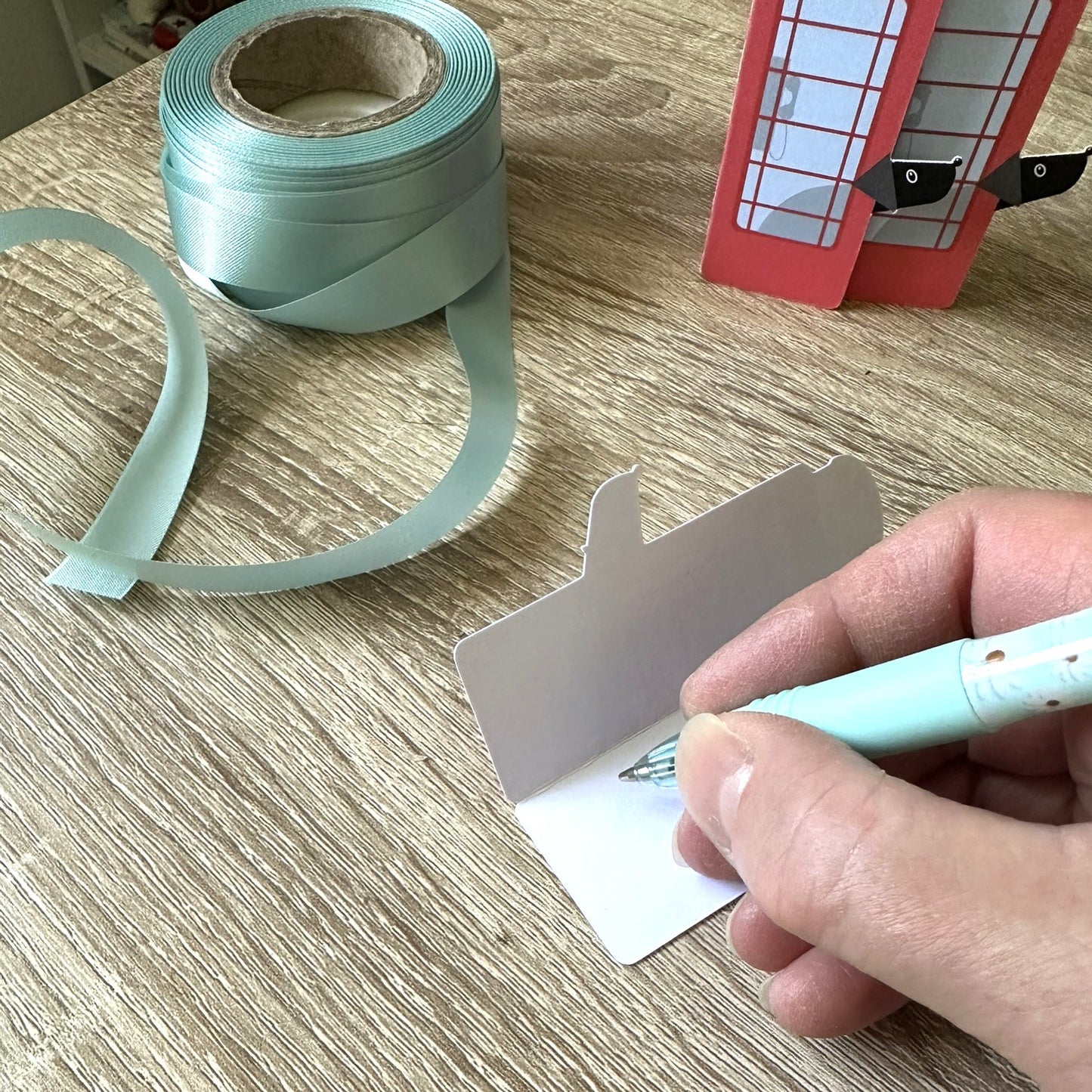 Red Phone Box Gift Tag Set