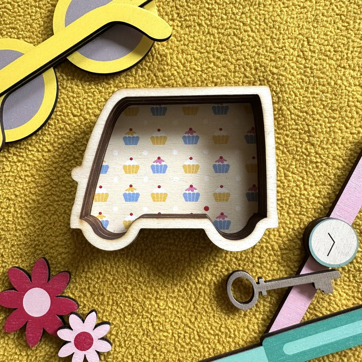 Wooden Trinket Box - Mobile Cake Shop Van