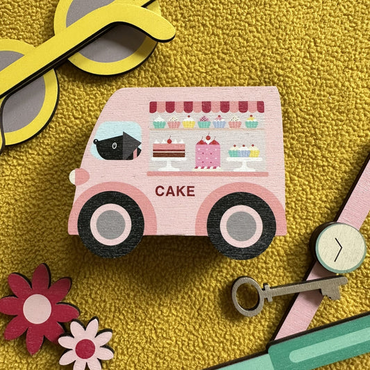Wooden Trinket Box - Mobile Cake Shop Van