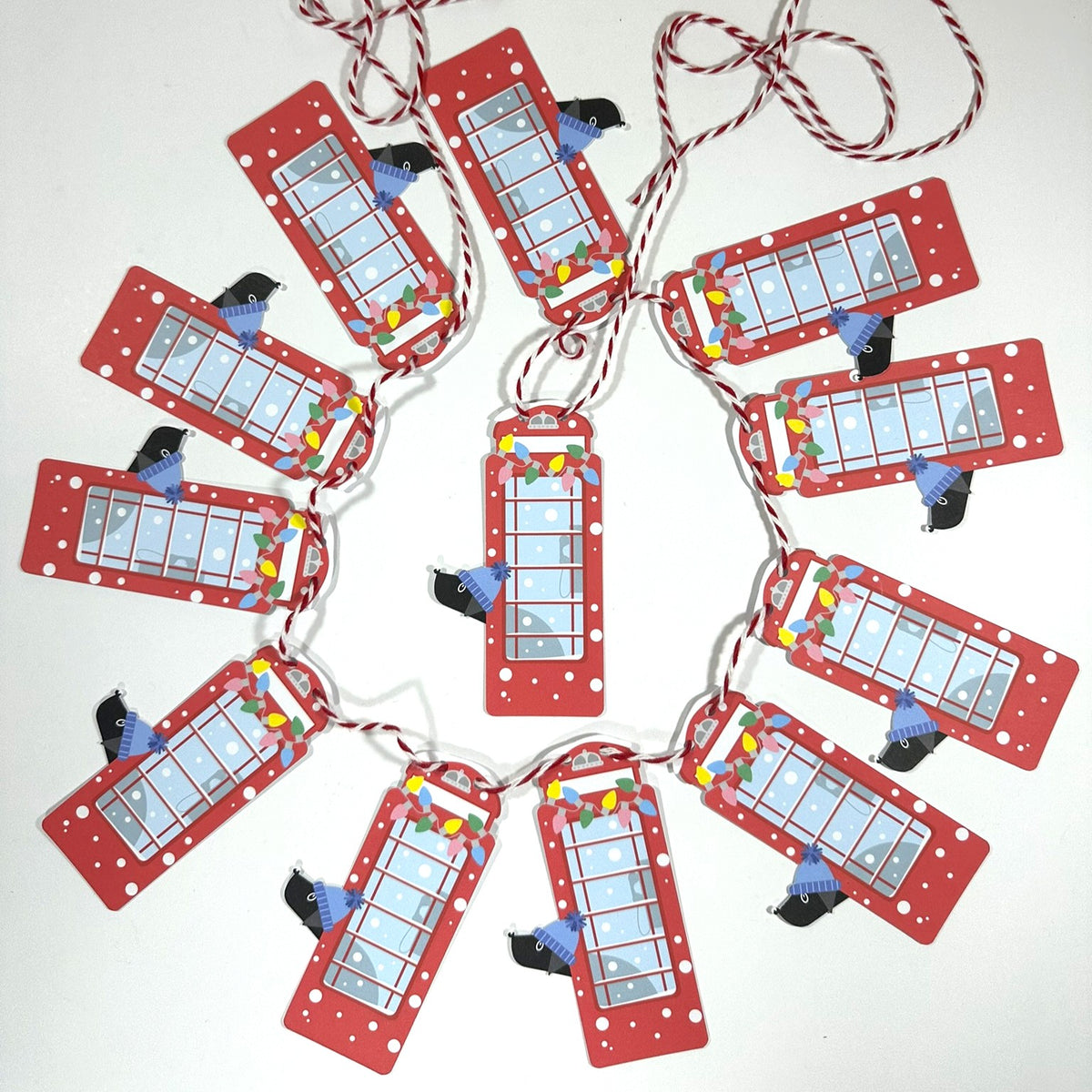 Christmas Red Phone Box - Festive Garlands