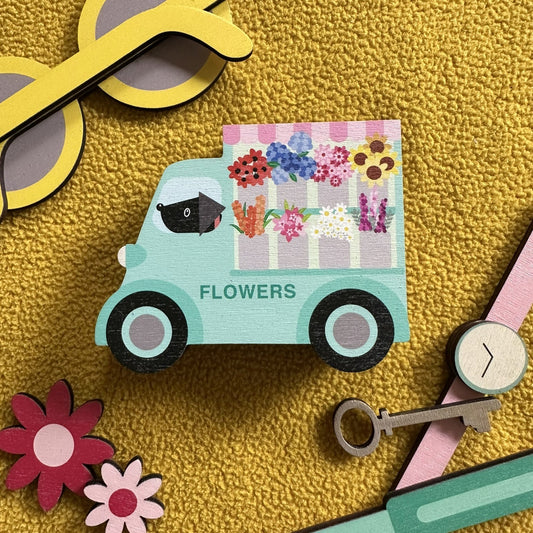 Wooden Trinket Box - Mobile Flower Shop Van
