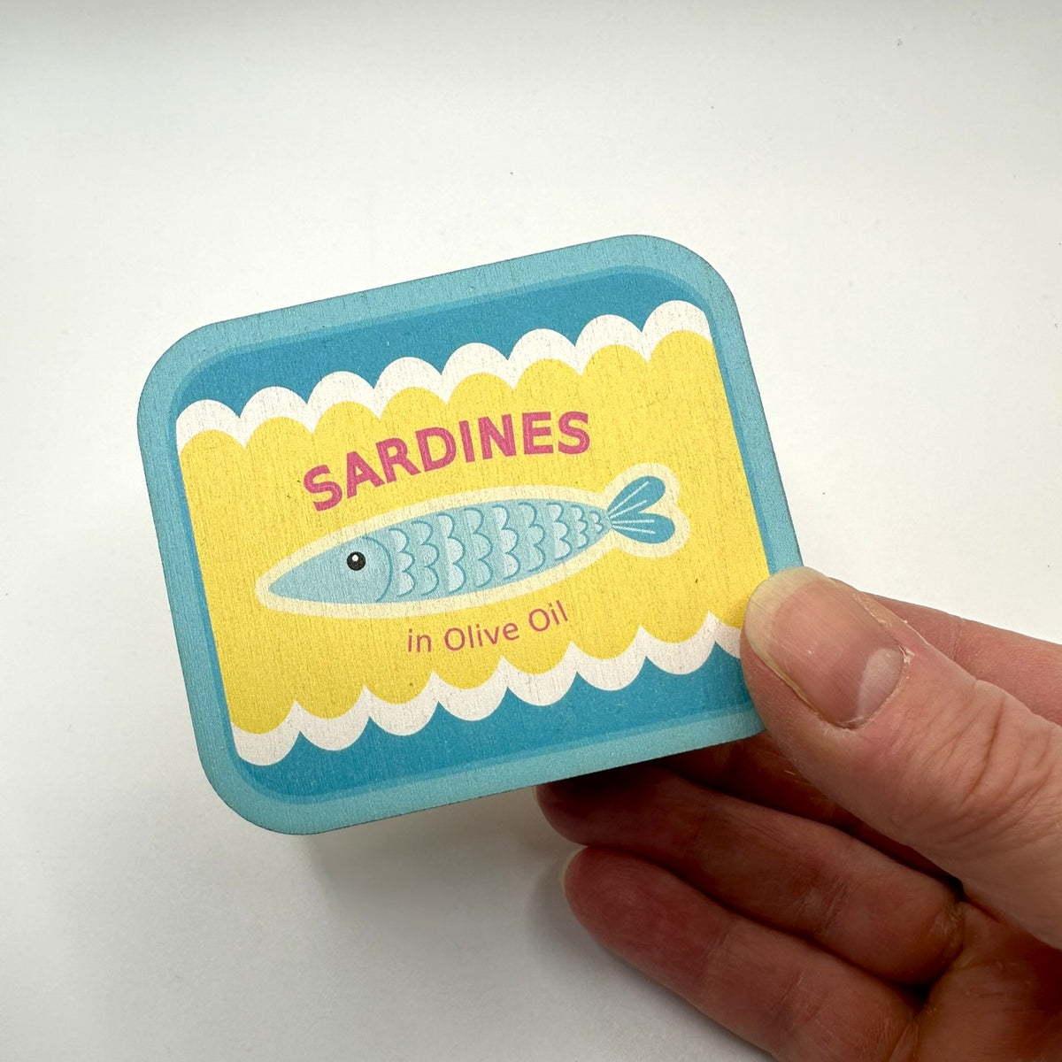 Wooden Trinket Box - Sardine Tin Shaped