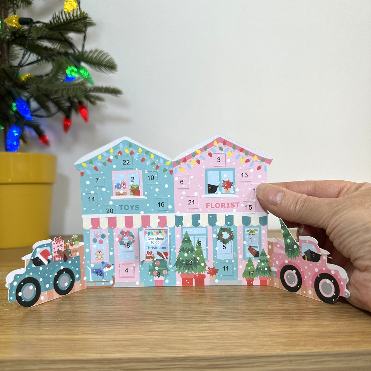 Personalised Festive Street Advent Calendar