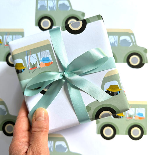 Fishing Trip Gift Paper