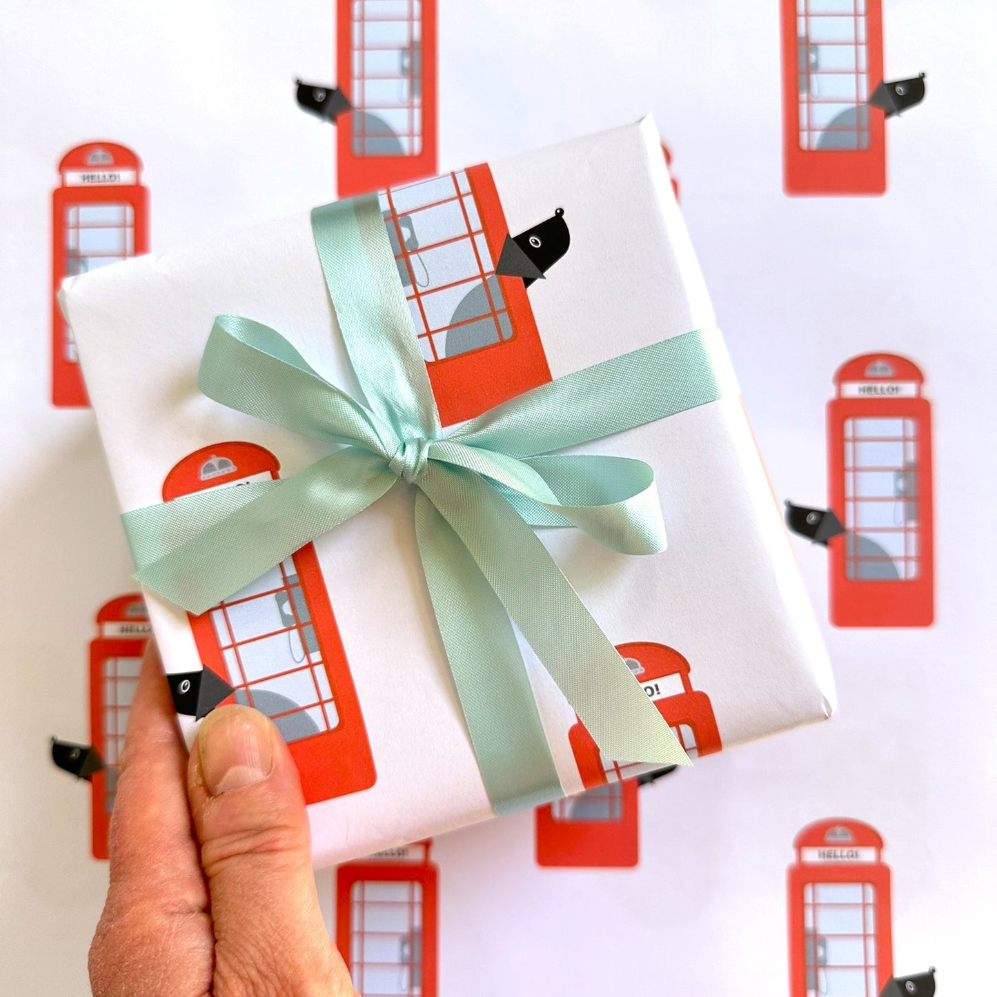 Phone Box Van Wrapping Paper