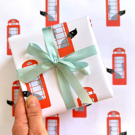 Phone Box Van Wrapping Paper