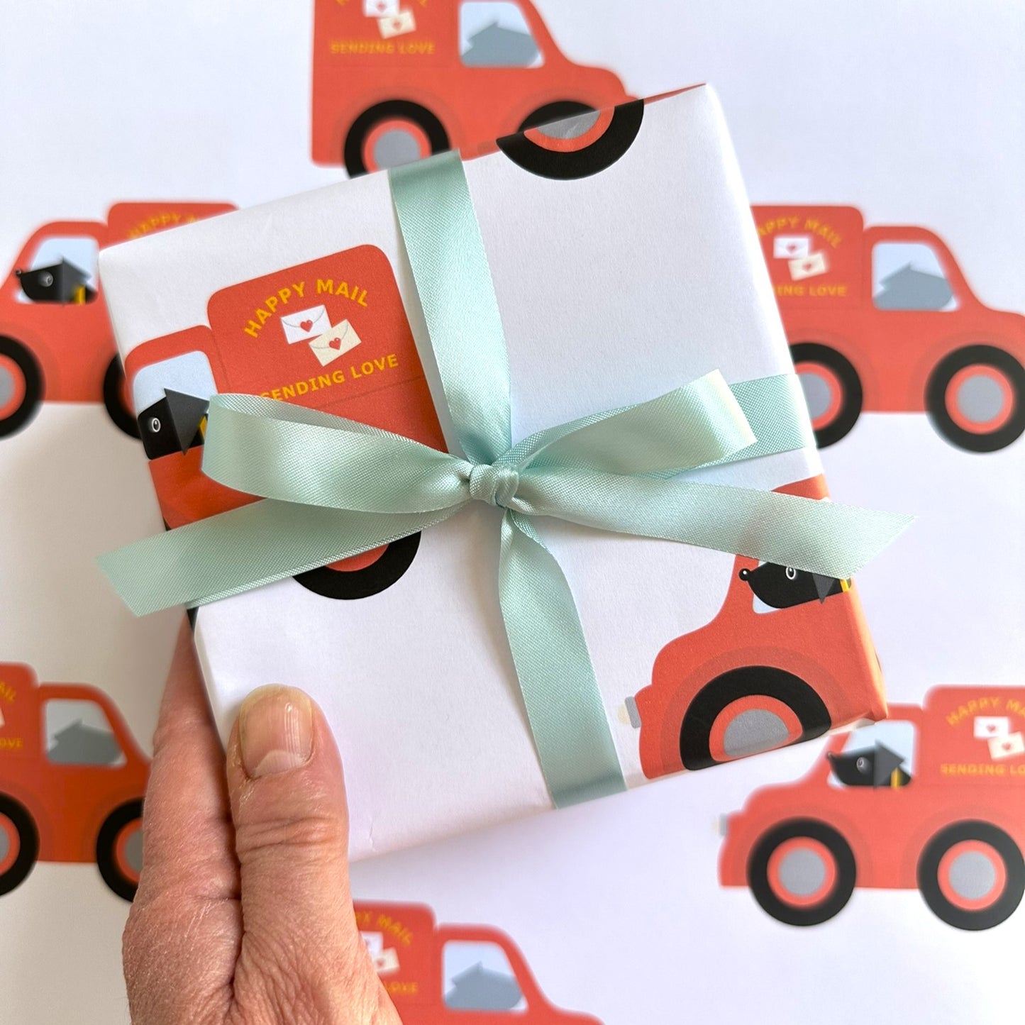 Happy Mail Van Wrapping Paper