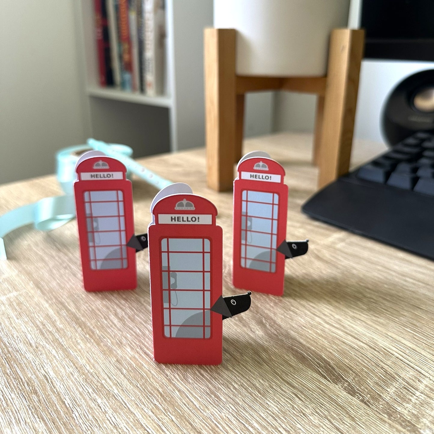 Red Phone Box Gift Tag Set
