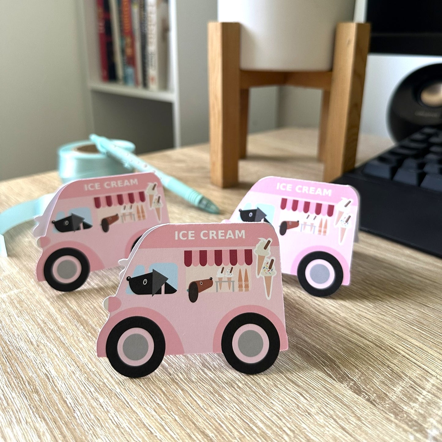Ice Cream Van Gift Tags Set