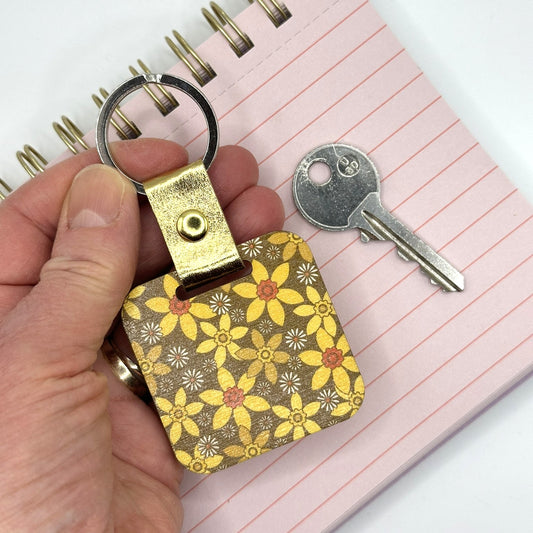 March Birth Flower Keyring