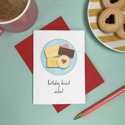 Birthday Biscuit Wishes - Card