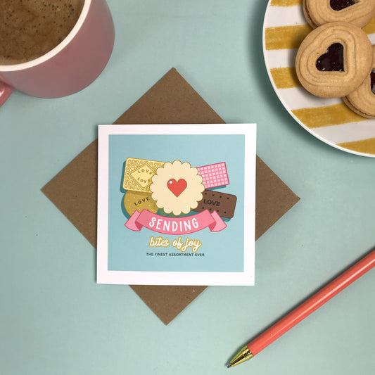 Sending Bites of Joy – Biscuit Tin Card