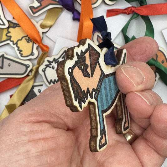 Border Terrier Hanging Decoration - Gift Tag - Bag Charm